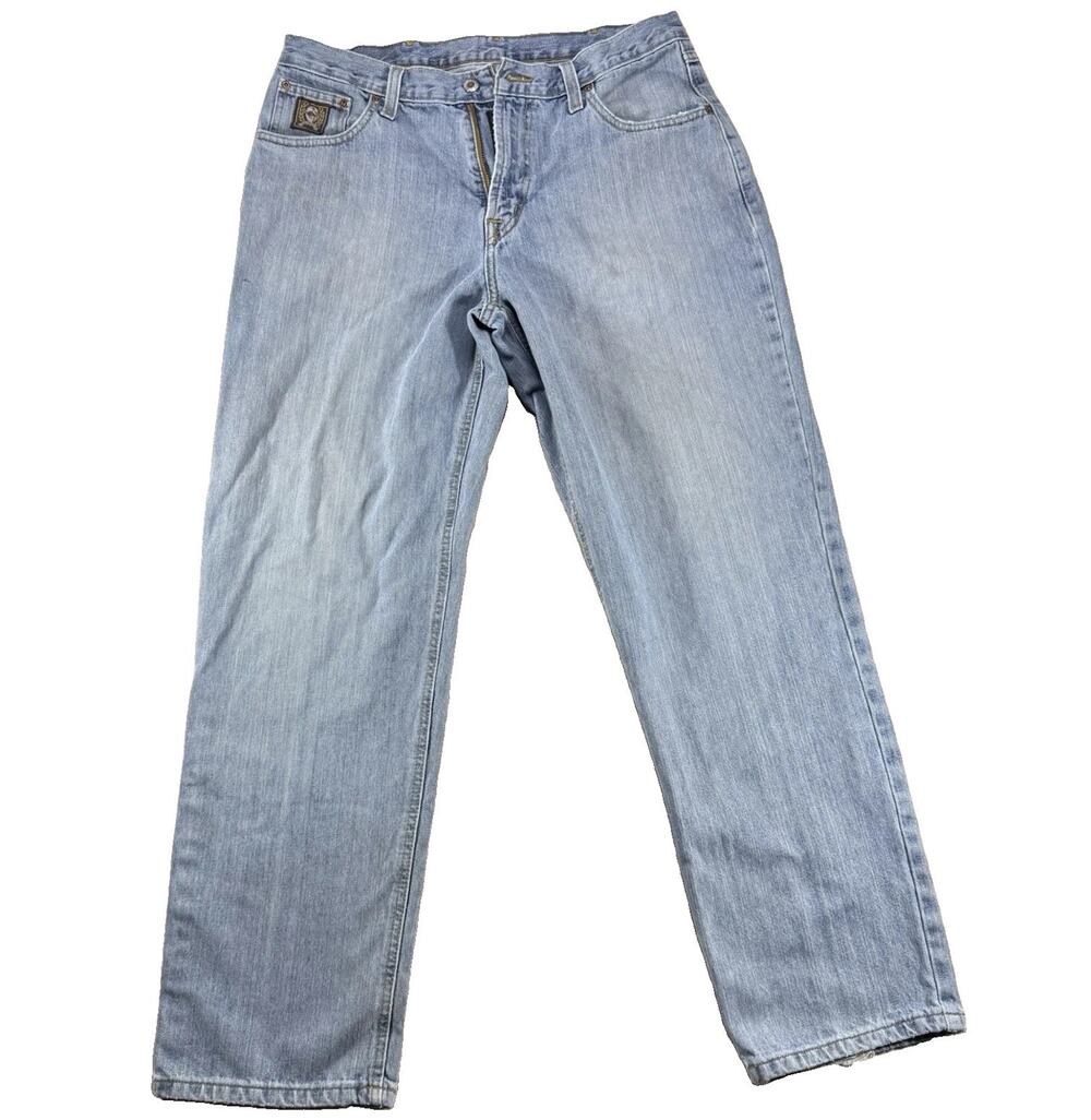 Cinch Men's 36x32 Light Wash Relaxed Fit Jeans MB90535003 Western Cowboy Denim